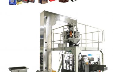 automatische koffieboon voedsel roterende rits pouch verpakkingsmachine