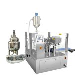 Automatische kant-en-klare zakvulverpakking met zuigervuller voor vloeistof en pasta