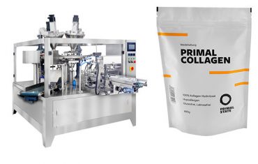 Automatische poederverpakkingsmachine voor doy-tas met ritssluiting