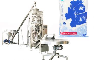 zout verticale vorm vul sluitmachine met volumetrische beker