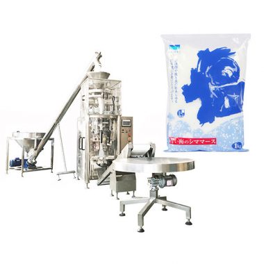 zout verticale vorm vul sluitmachine met volumetrische beker